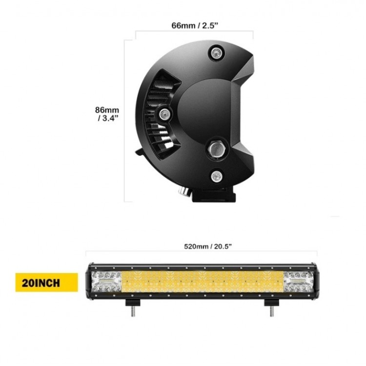 16D ДИОДЕН ЛЕД БАР / LED BAR 52СМ