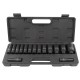 КОМПЕКТ ДЪЛБОКИ УДАРНИ ВЛОЖКИ 12-СТЕННИ 1/2″ (10 – 36 мм) 15 ЧАСТИ ROCKFORCE
