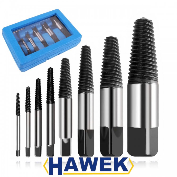  КОМПЛЕКТ ЕКСТРАКТОРИ 8 ЧАСТИ HAWEK