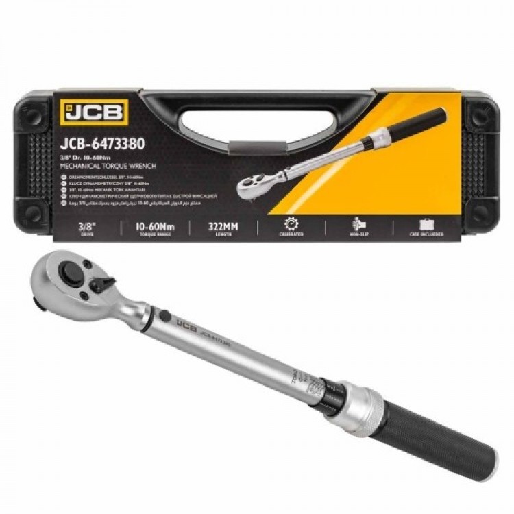 Динамометричен ключ 3/8" 10 - 60 Nm JCB
