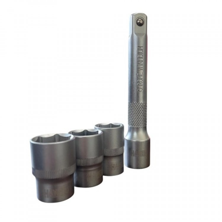 Динамометричен ключ с вложки и удължение 1/2'' 28 - 210 Nm HAWEK