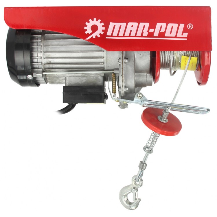 Електрическа въжена лебедка 300 / 600 кг 12 м 1200W Mar-Pol
