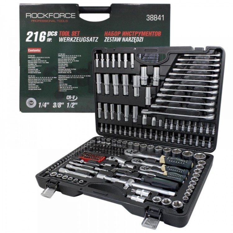 ГЕДОРЕ 216 ЧАСТИ,1/4, 3/8 и 1/2 ROCKFORCE