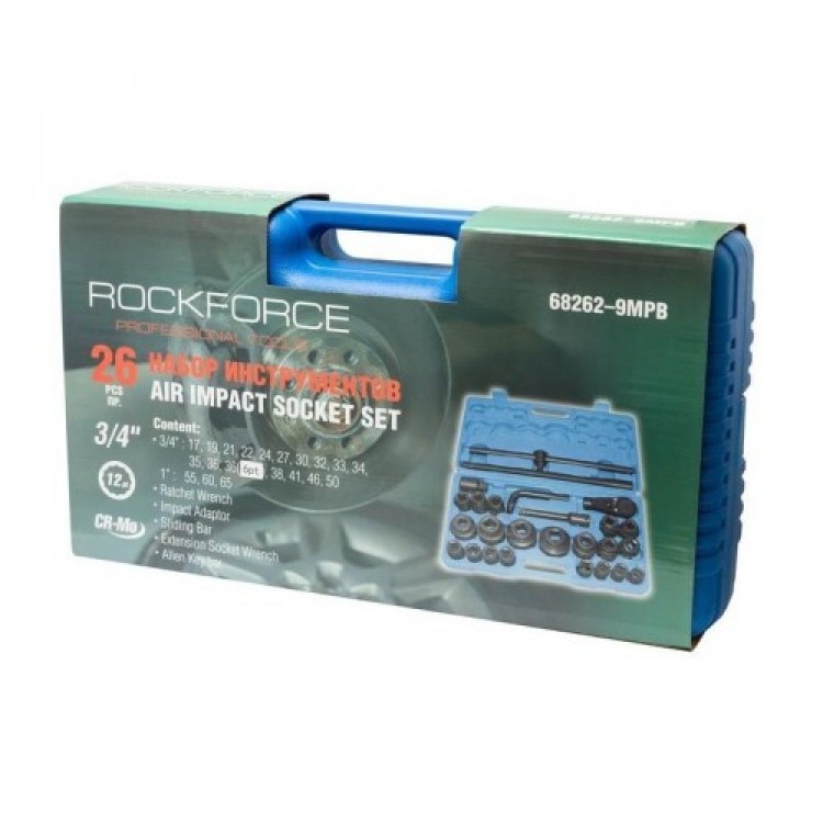 ГЕДОРЕ С УДАРНИ ВЛОЖКИ 26 ЧАСТИ 3/4 12-СТЕННО ROCKFORCE