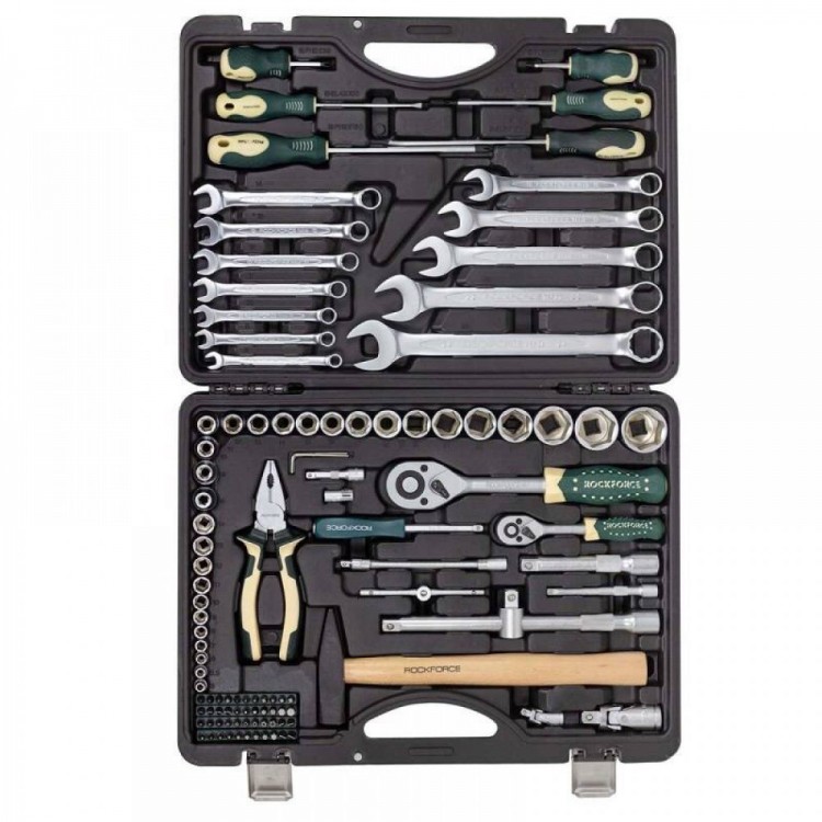 Комплект гедоре 1/2"& 1/4", 110 части ROCKFORCE, 41101-5