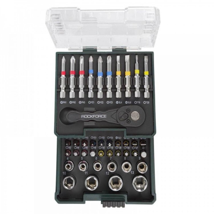 Мини гедоре 1/4" 41 части RockForce, RF-2411-5