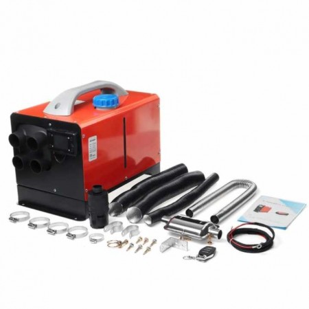Дизелова суха печка с куфар и алуминиево ядро, 12V/24V 8KW