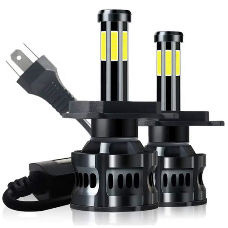 300W крушки за фар 8LED H4 6000K 12V 