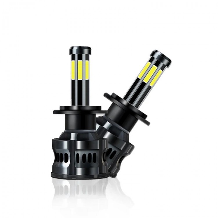 300W крушки за фар 8LED H4 6000K 12V 