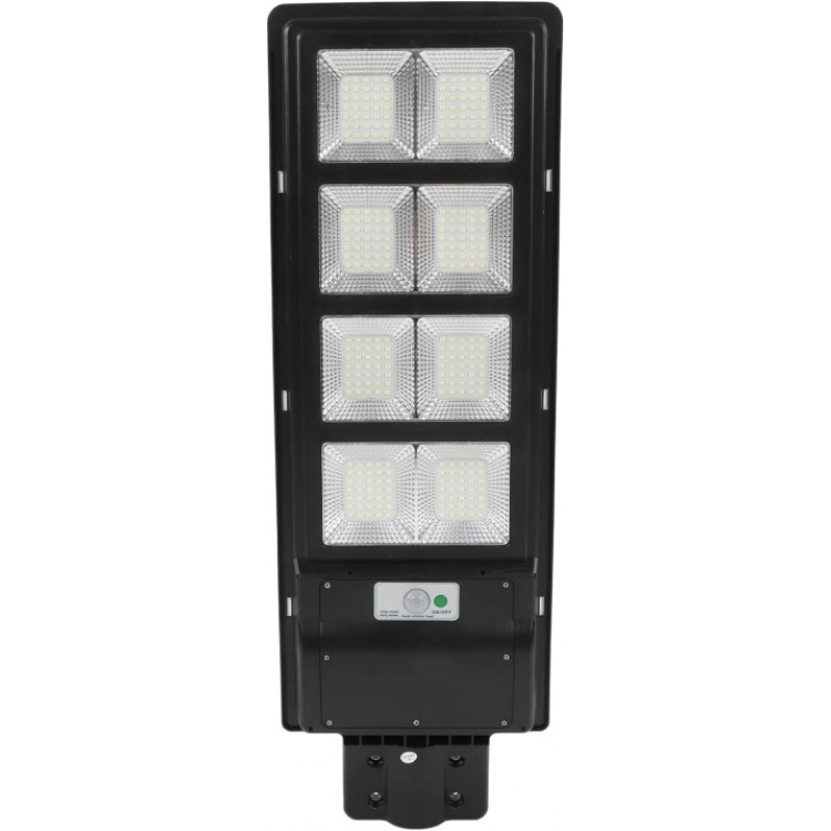 2БР Улични соларни лампи Jortan със соларен панел и стойка, 400W, IP66, 12-16 часа автономия, Батерия 30 000mAh, 6500K, Черен 