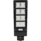 2БР Улични соларни лампи Jortan със соларен панел и стойка, 400W, IP66, 12-16 часа автономия, Батерия 30 000mAh, 6500K, Черен 