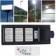 Улична соларна лампа Jortan със соларен панел и стойка, 300W, IP66, 12-16 часа автономия, Батерия 15 000mAh, 6500K, Черен 