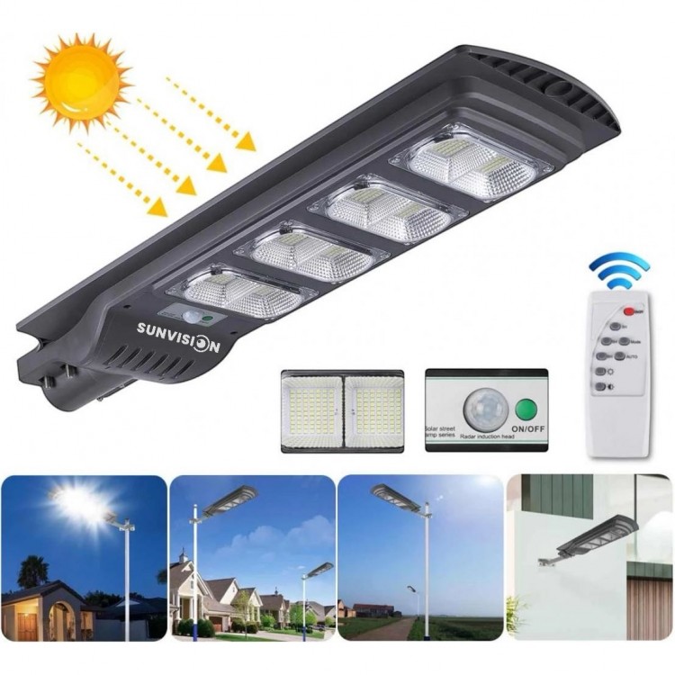 2БР Мощна улична соларна лампа SUNVISION , 1800w