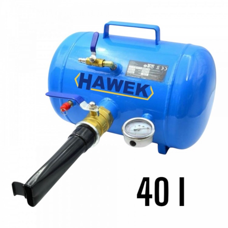 Бутилка за шоково помпане на гуми - бустер 40л , HAWEK