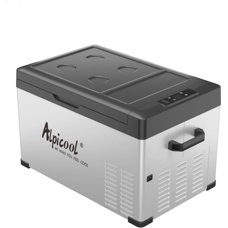 AlpiCool 30L Портативен Компресорен хладилник 30 литра 12V 24V 220V, Хладилна Кутия, Фризер