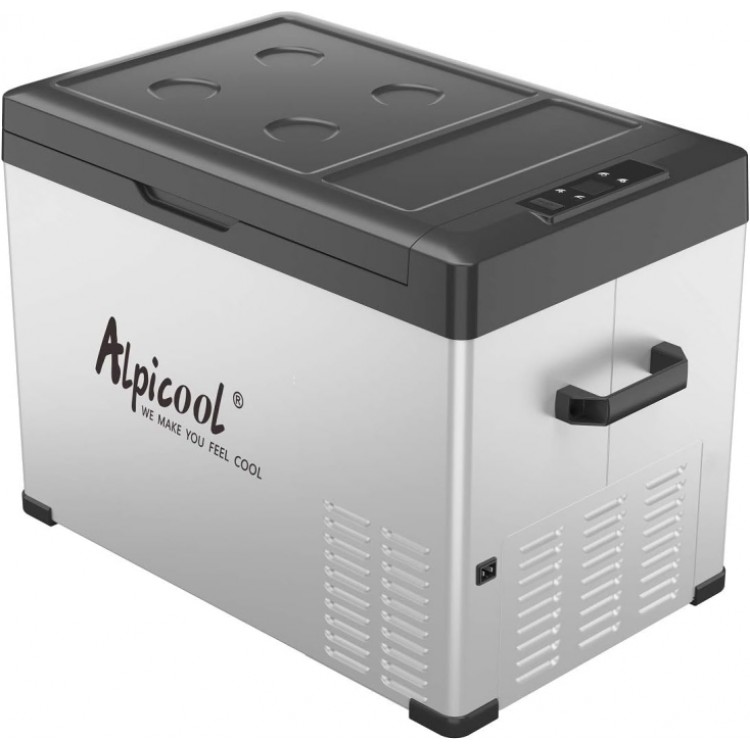 AlpiCool 40L Портативен Компресорен хладилник 40 литра 12V 24V 220V, Хладилна Кутия, Фризер